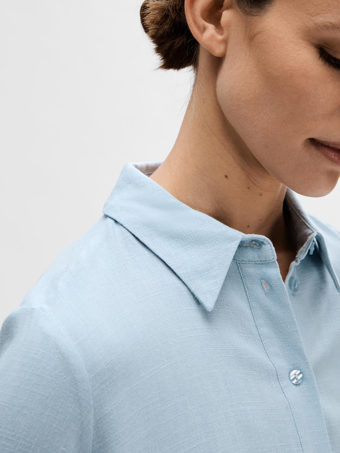 Viva lin skjorte - Blå/ Cashmere Blue