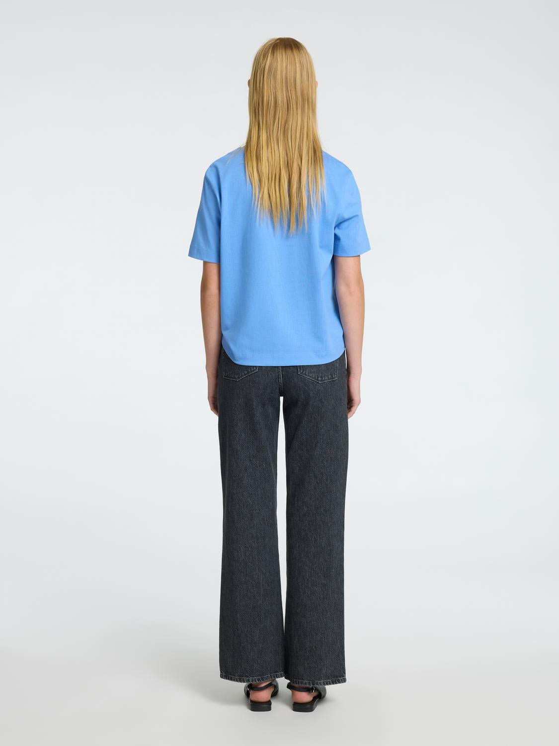 Essential Boxy T-Shirt - Blå/ Cornflower Blue