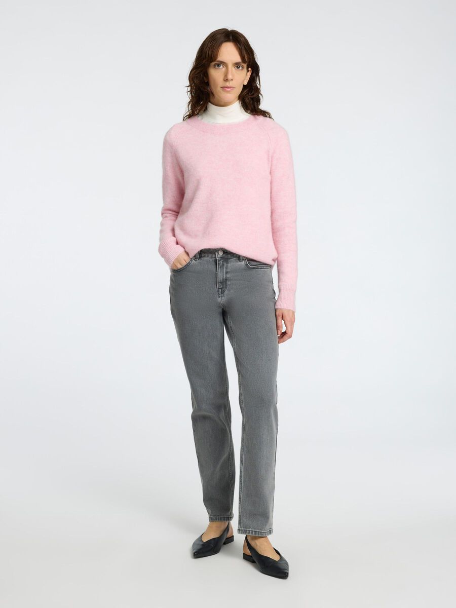 Lulu Strikket Genser - Rosa/ Bleached Mauve