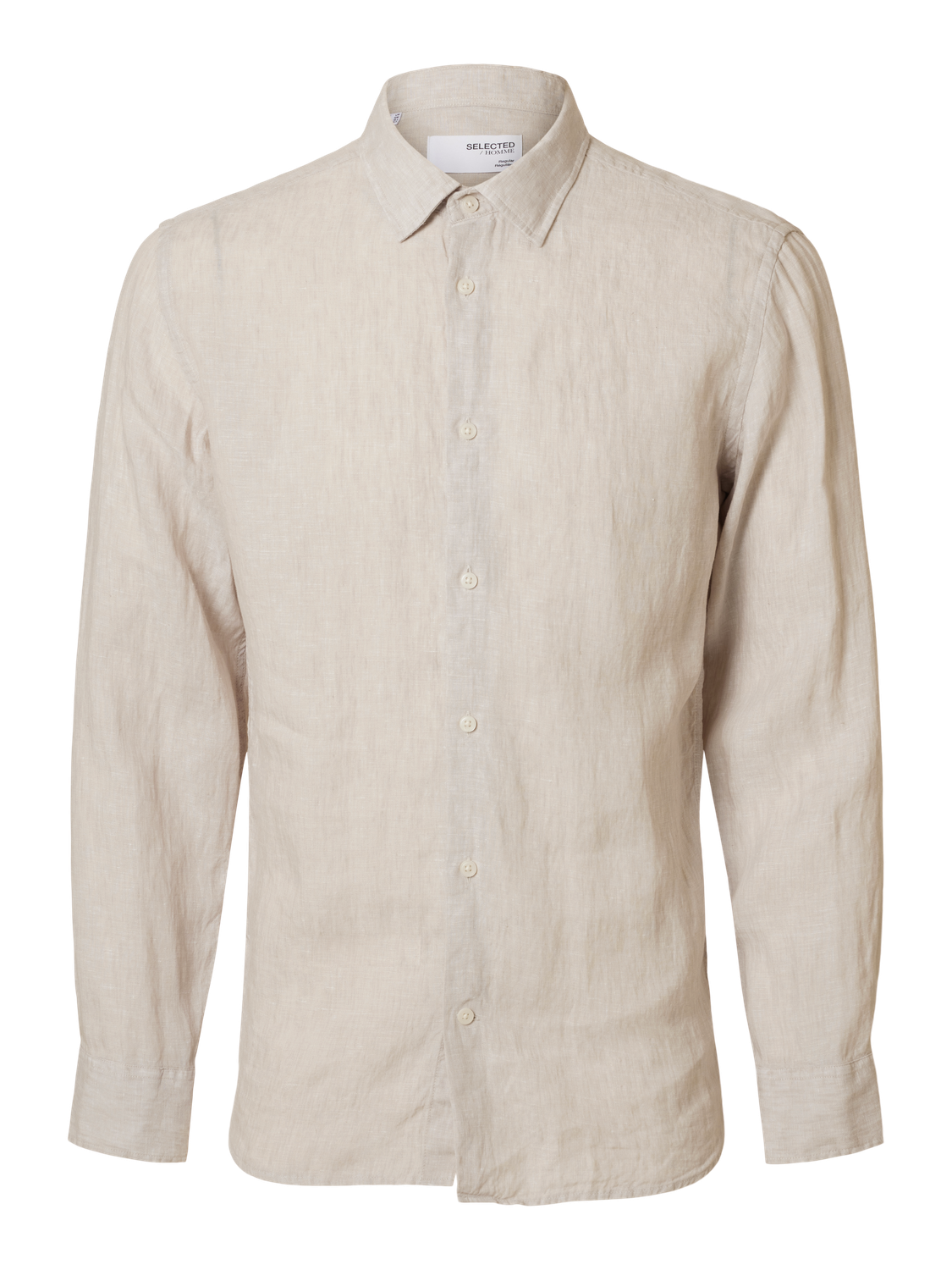 Regular Kylan Skjorte - Beige/ Pure Cashmere