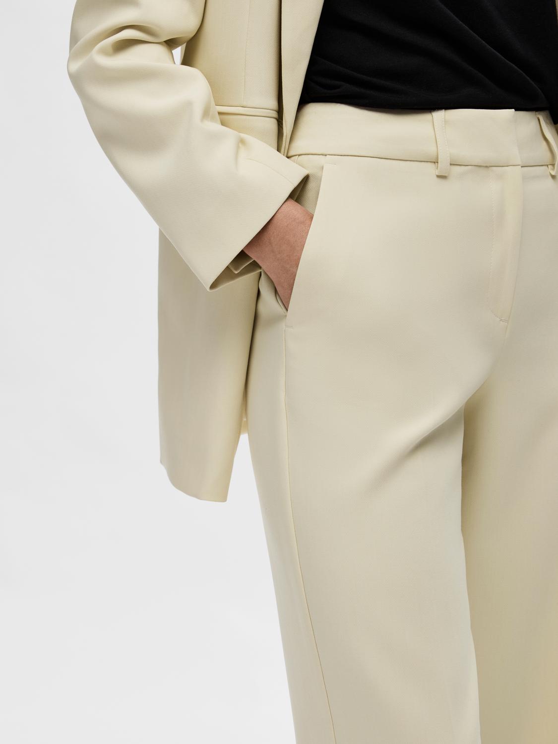 Rita Wide Dressbukser - Beige/ Birch
