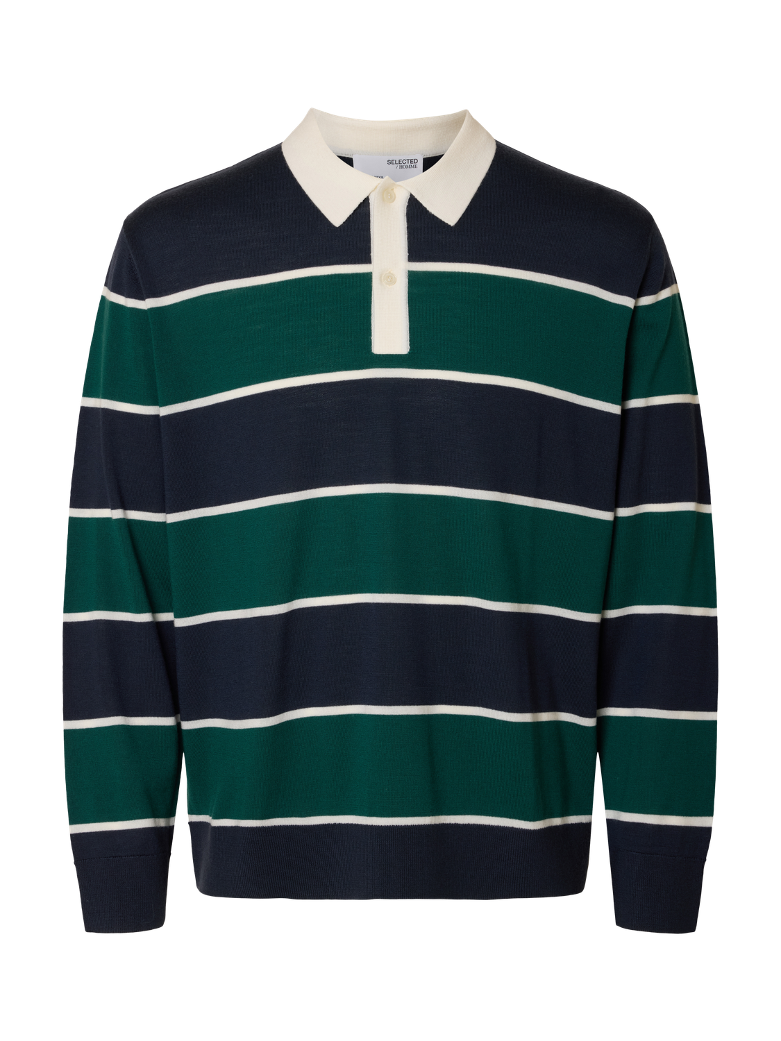 Tray Strikket Polo-Shirt - Grønn/ Verdant Green