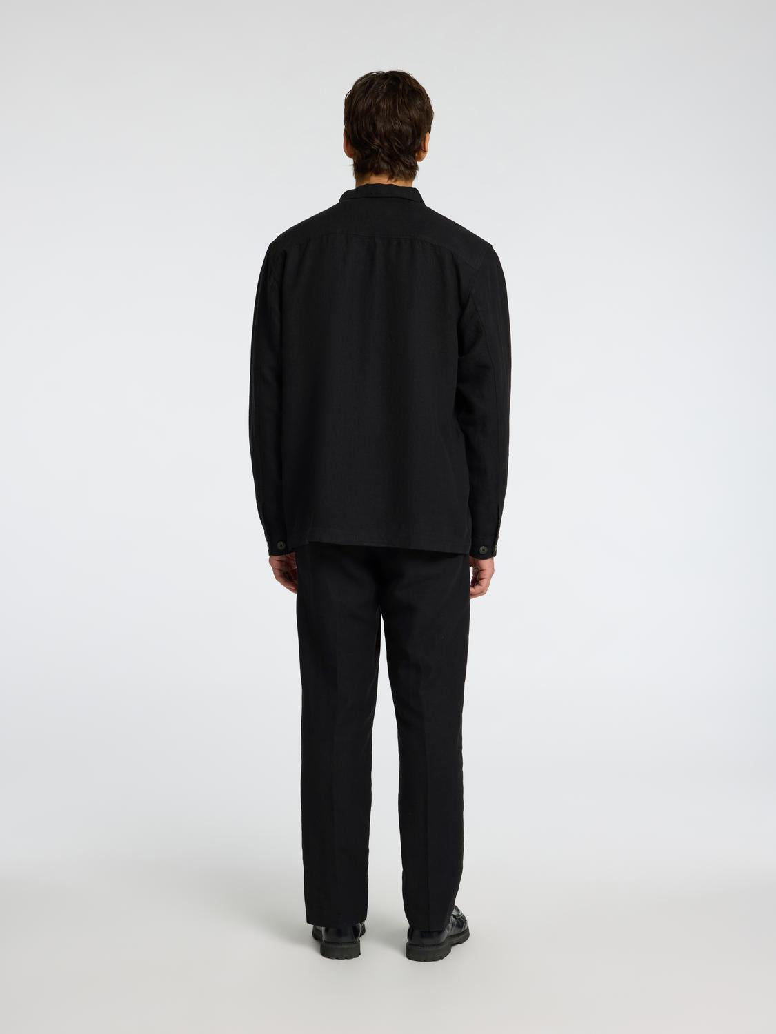 Leroy Lin Overshirt - Sort/ Black
