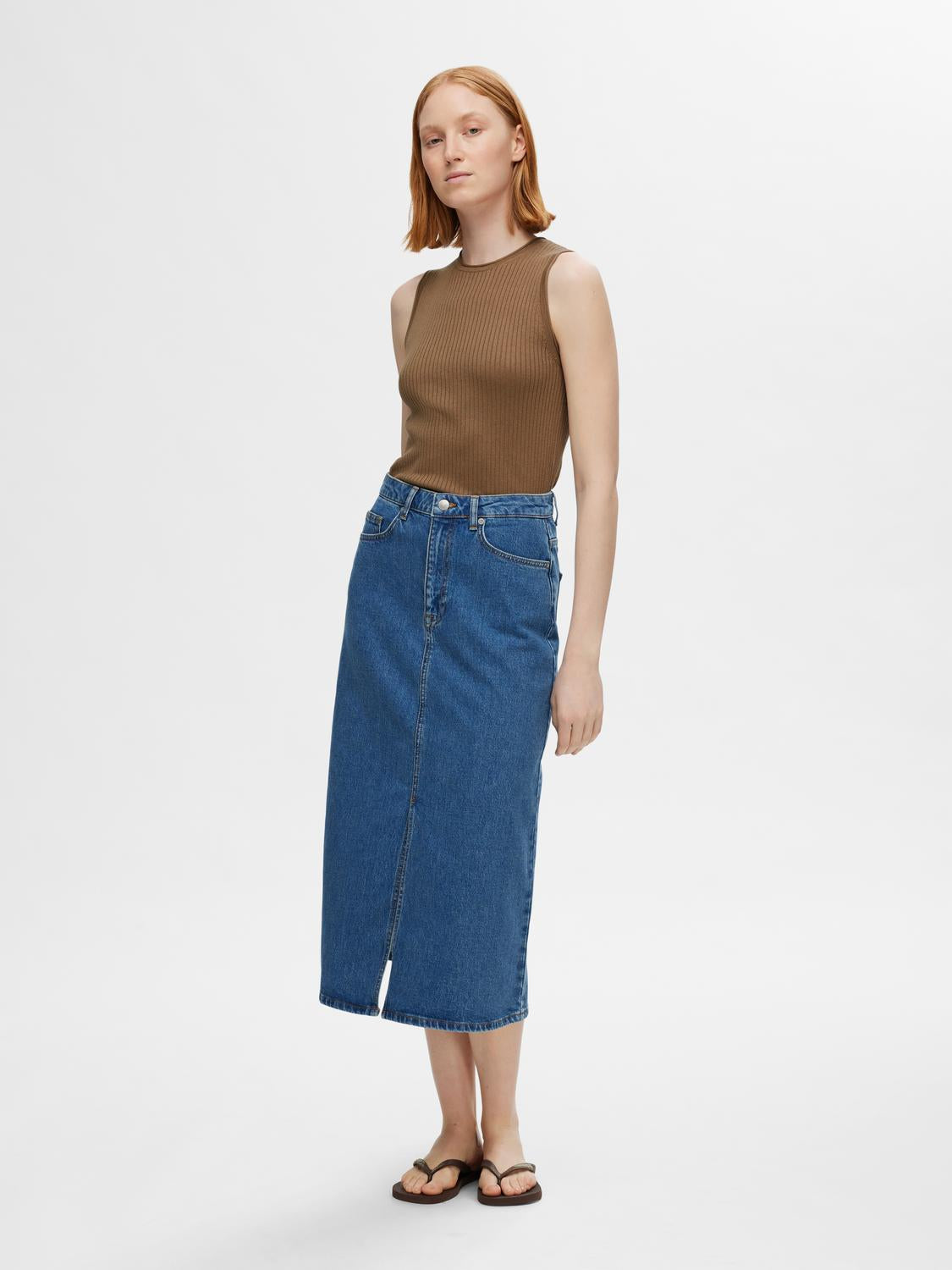 Lydia Tank Topp - Brun/ Coca Mocha