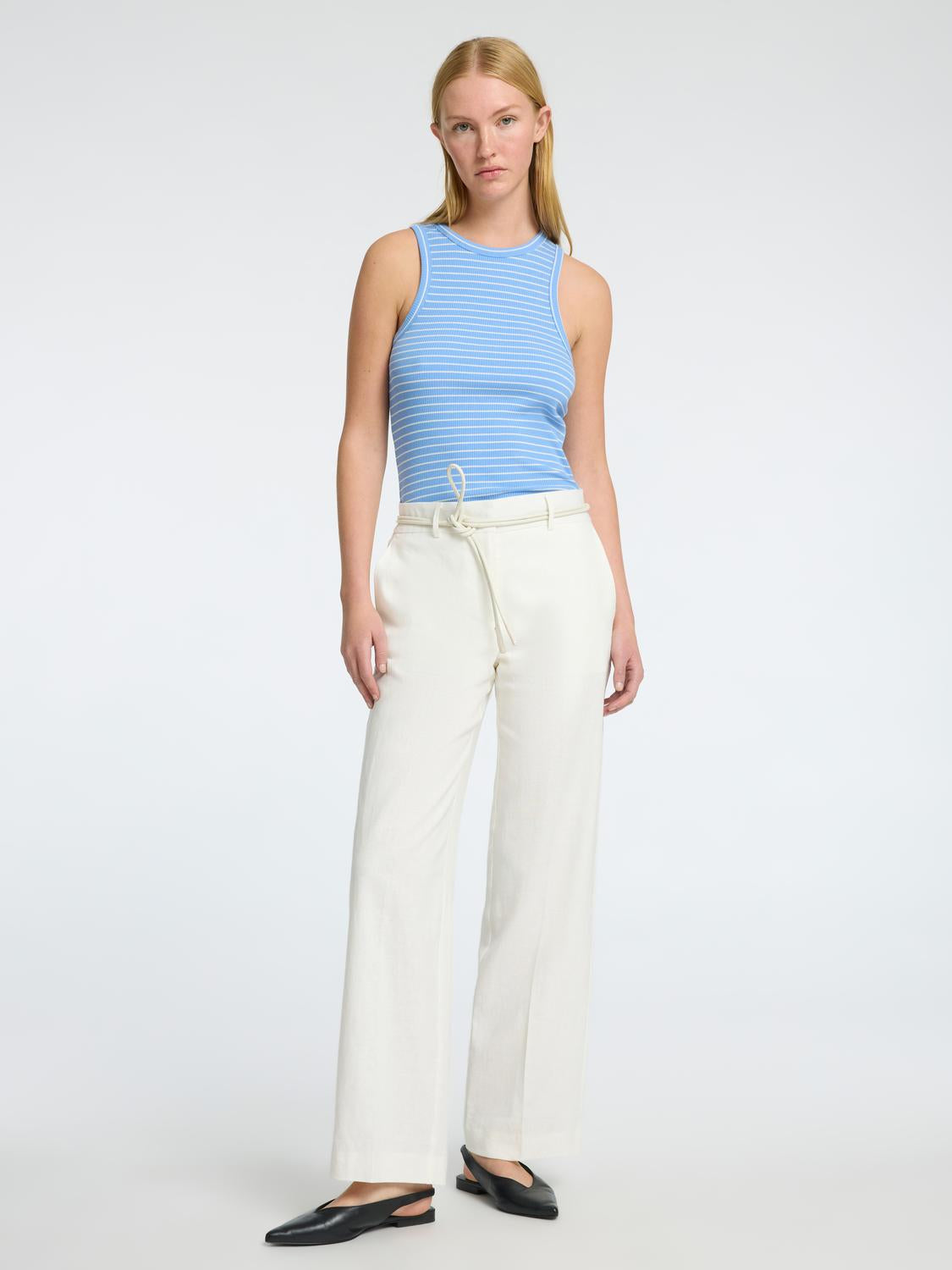 Tania Rita Dress Bukser - Hvit/ Bright White