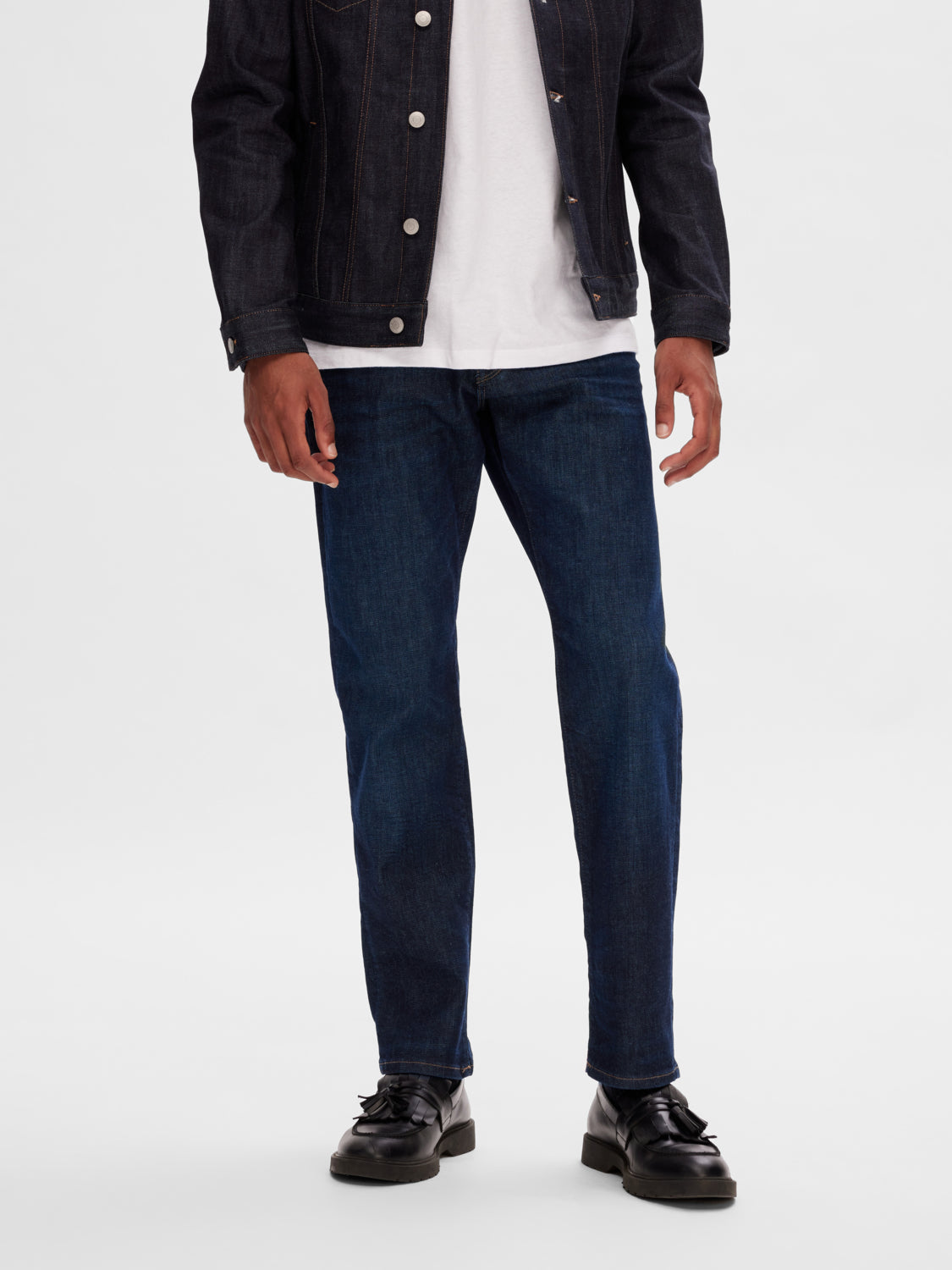 SLH196-STRAIGHTSCOTT Jeans - Blue Denim
