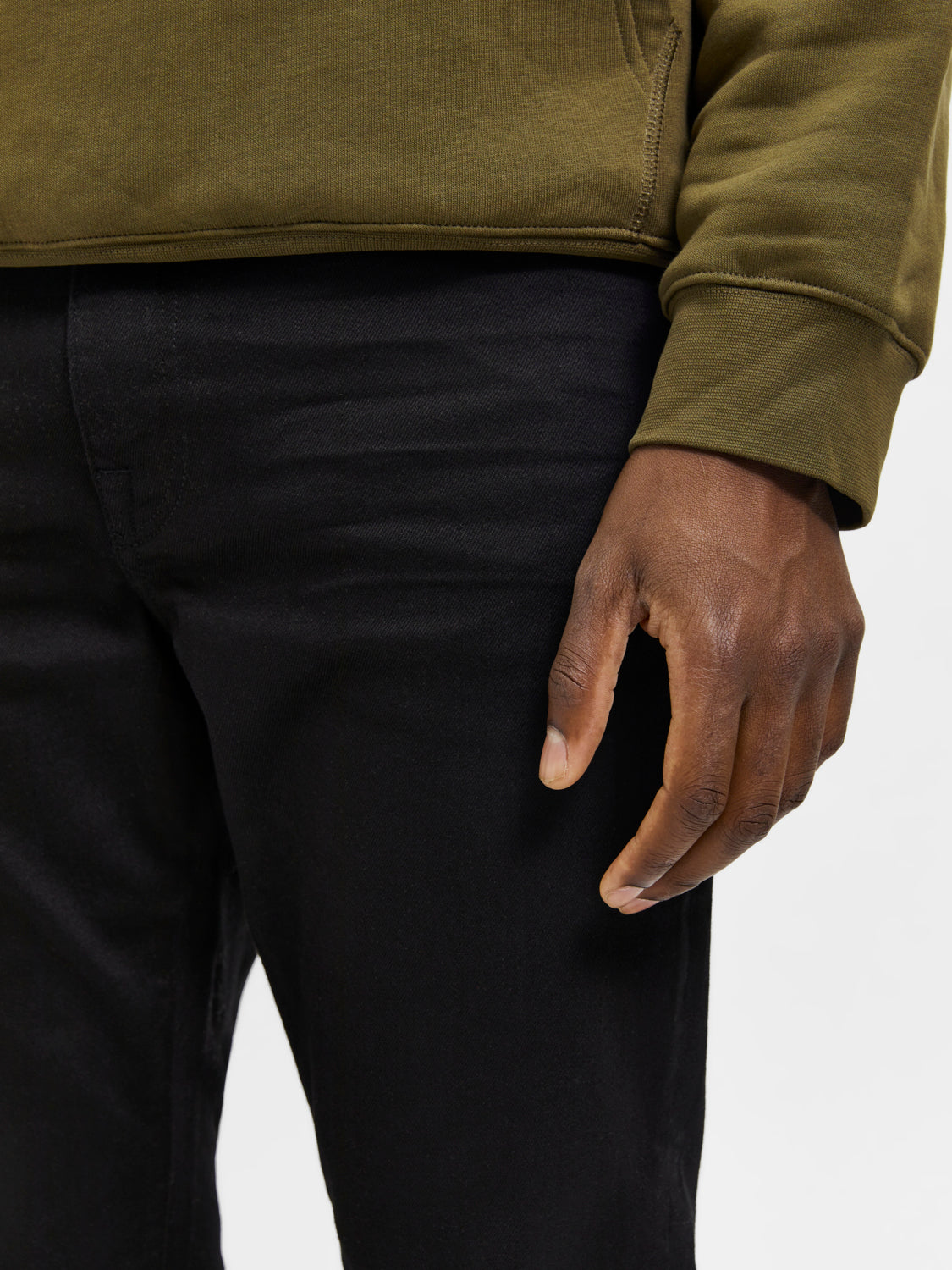 SLH196-STRAIGHTSCOTT Jeans - Black Denim