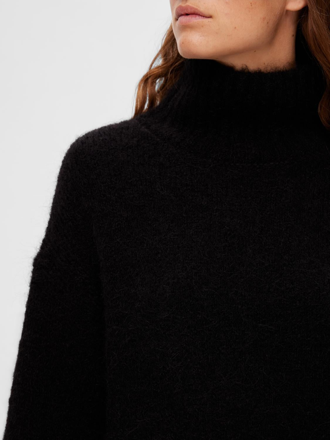 Gabella Strikket Genser - Sort/ Black