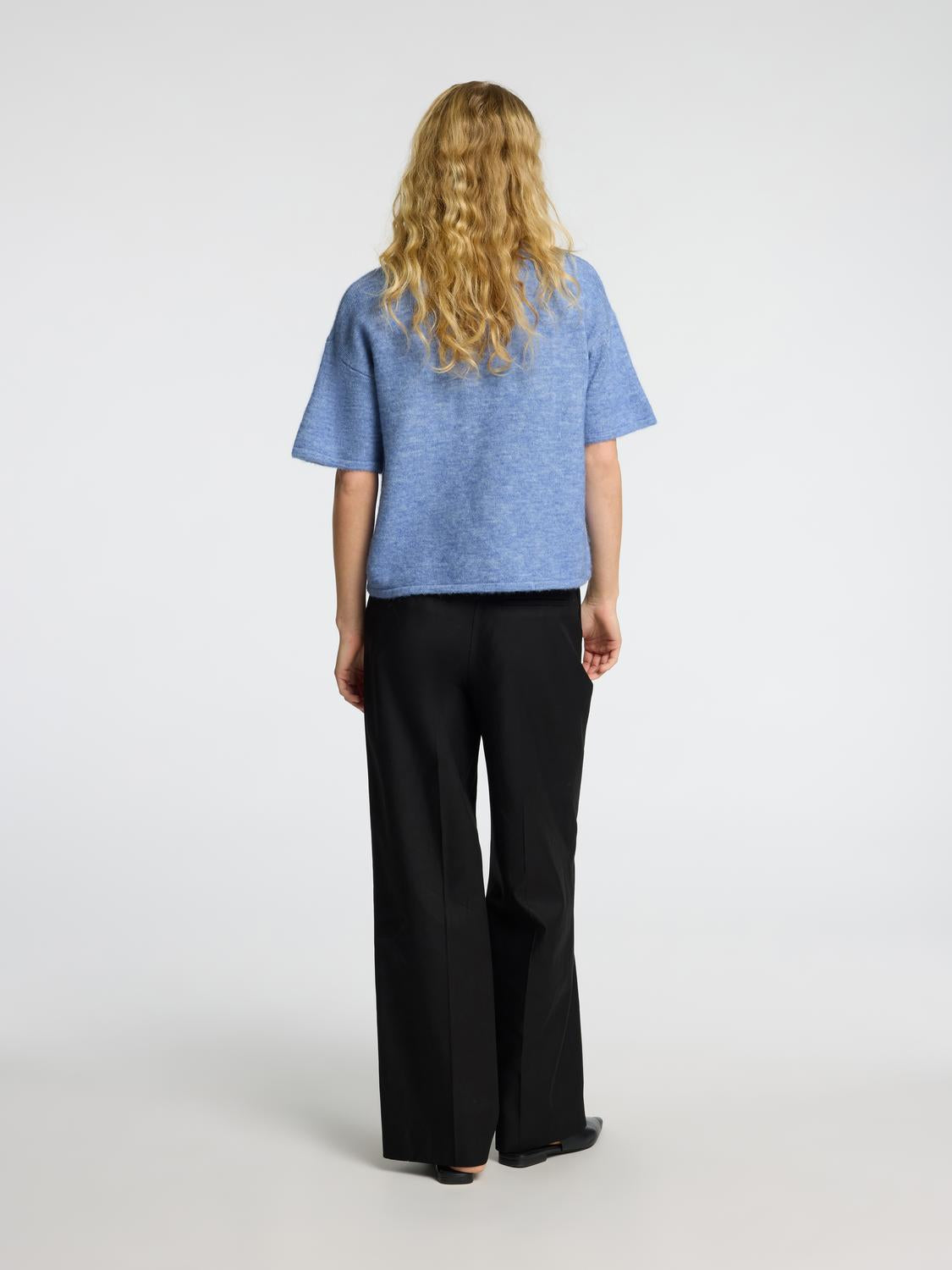 Maline Liliana Strikket Genser - Blå/ Cornflower Blue