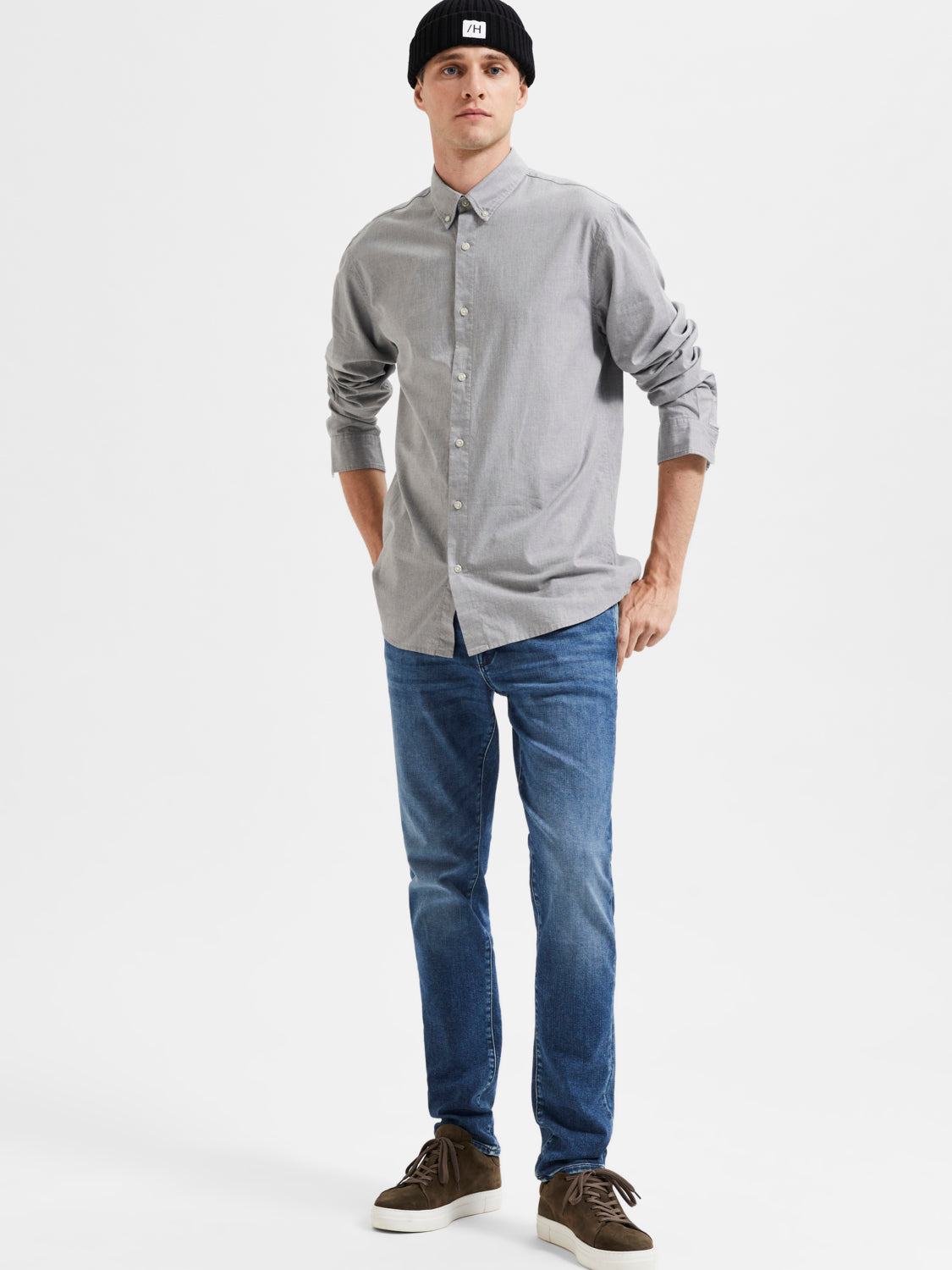 SELECTED HOMME - 175-SLIM LEON 31601 Jeans - Medium Blue Denim