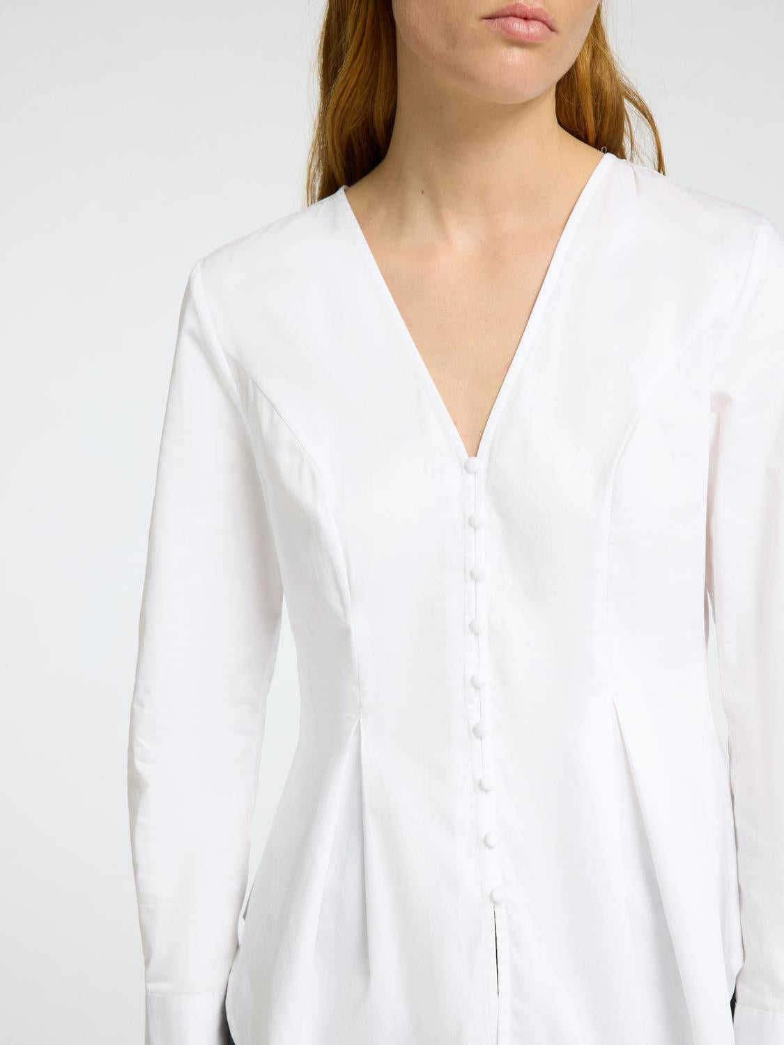Naja Smal Skjorte - Hvit/ Bright White