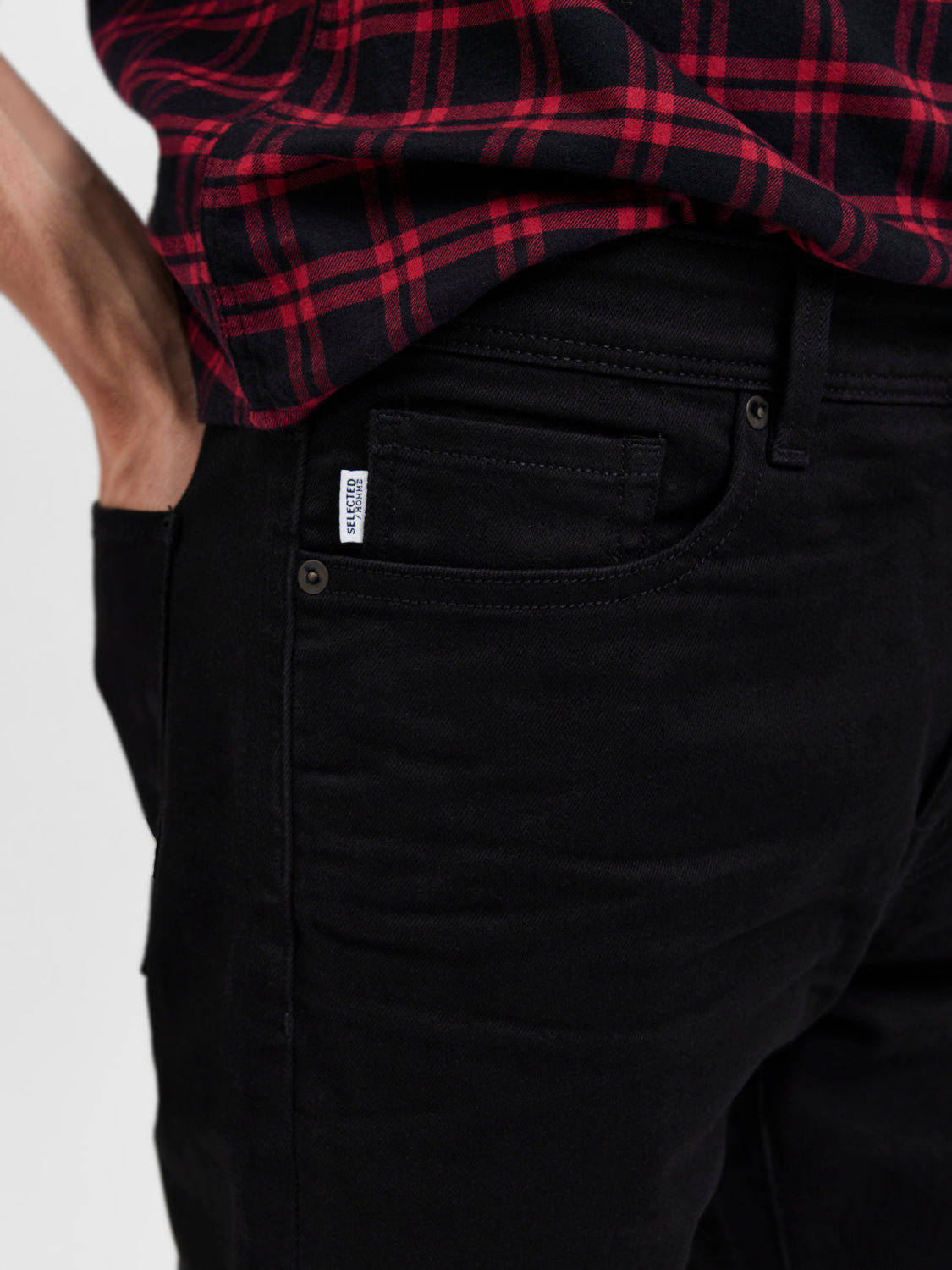 SELECTED HOMME - 175-SLIM Leon 24001 Jeans - Black Denim
