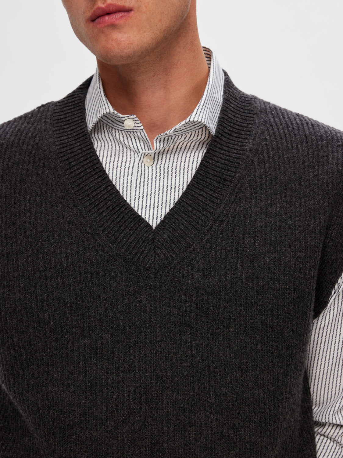 Ronn ullvest - Grå/ Charcoal Gray
