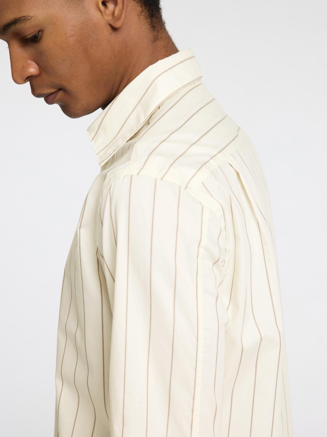 Regular Riley Skjorte - Beige/ Egret