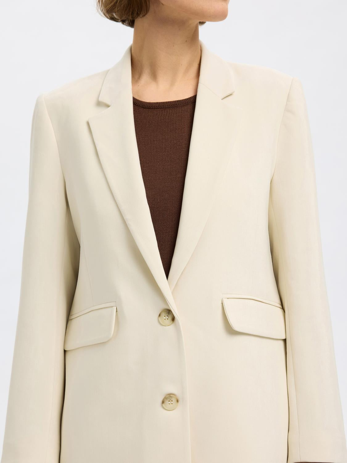 Rita Blazer - Beige/ Birch