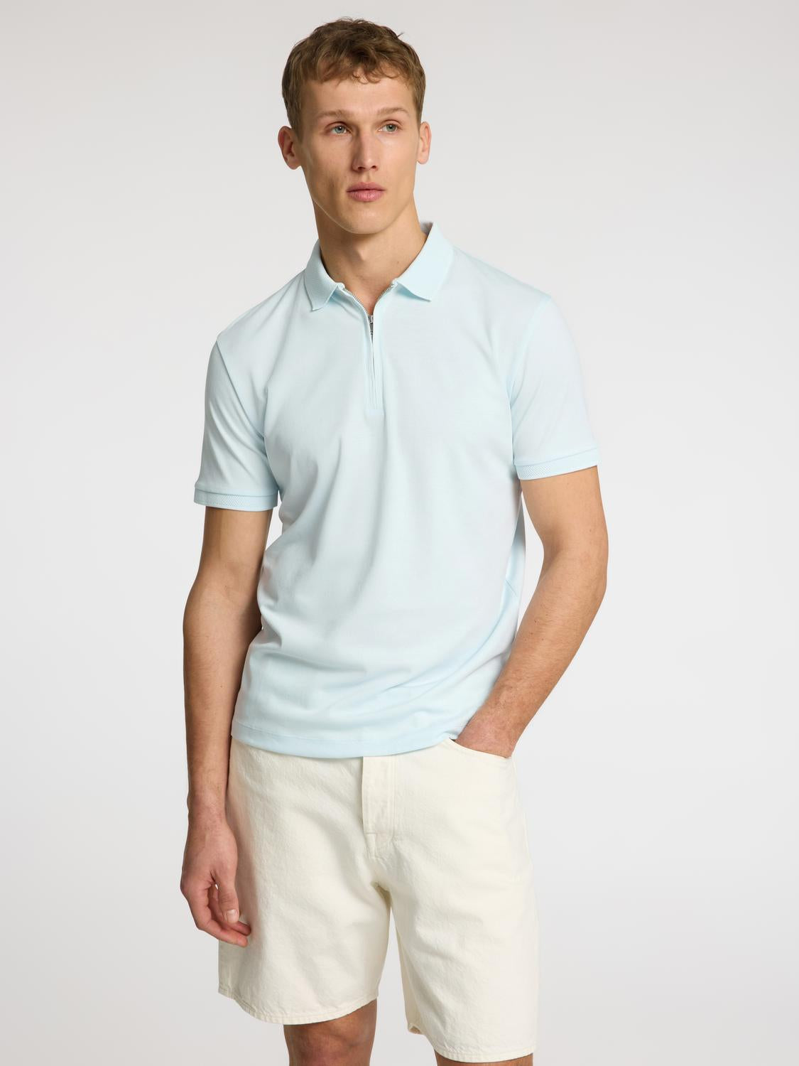 Fave Polo Skjorte - Blå/ Ice Melt