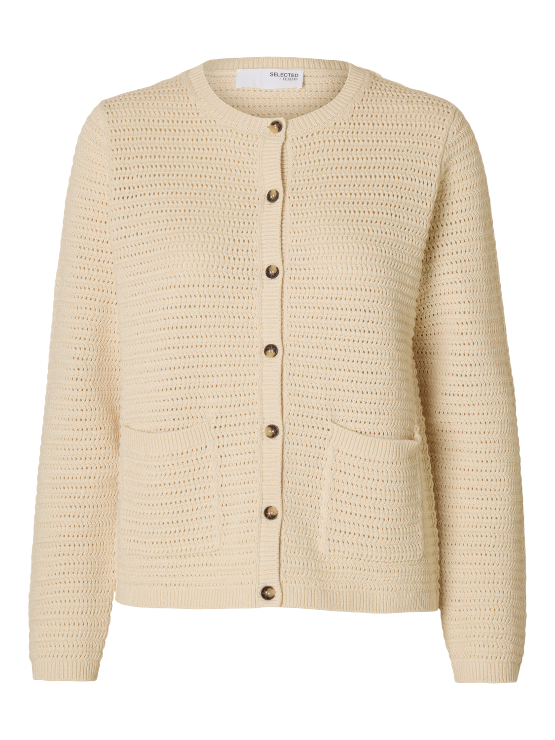 Vinna Strikket Cardigan - Beige/ Birch