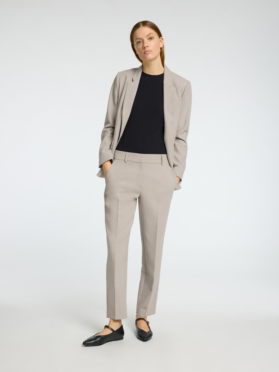 Rita Ria Dressbukser - Beige/ Island Fossil
