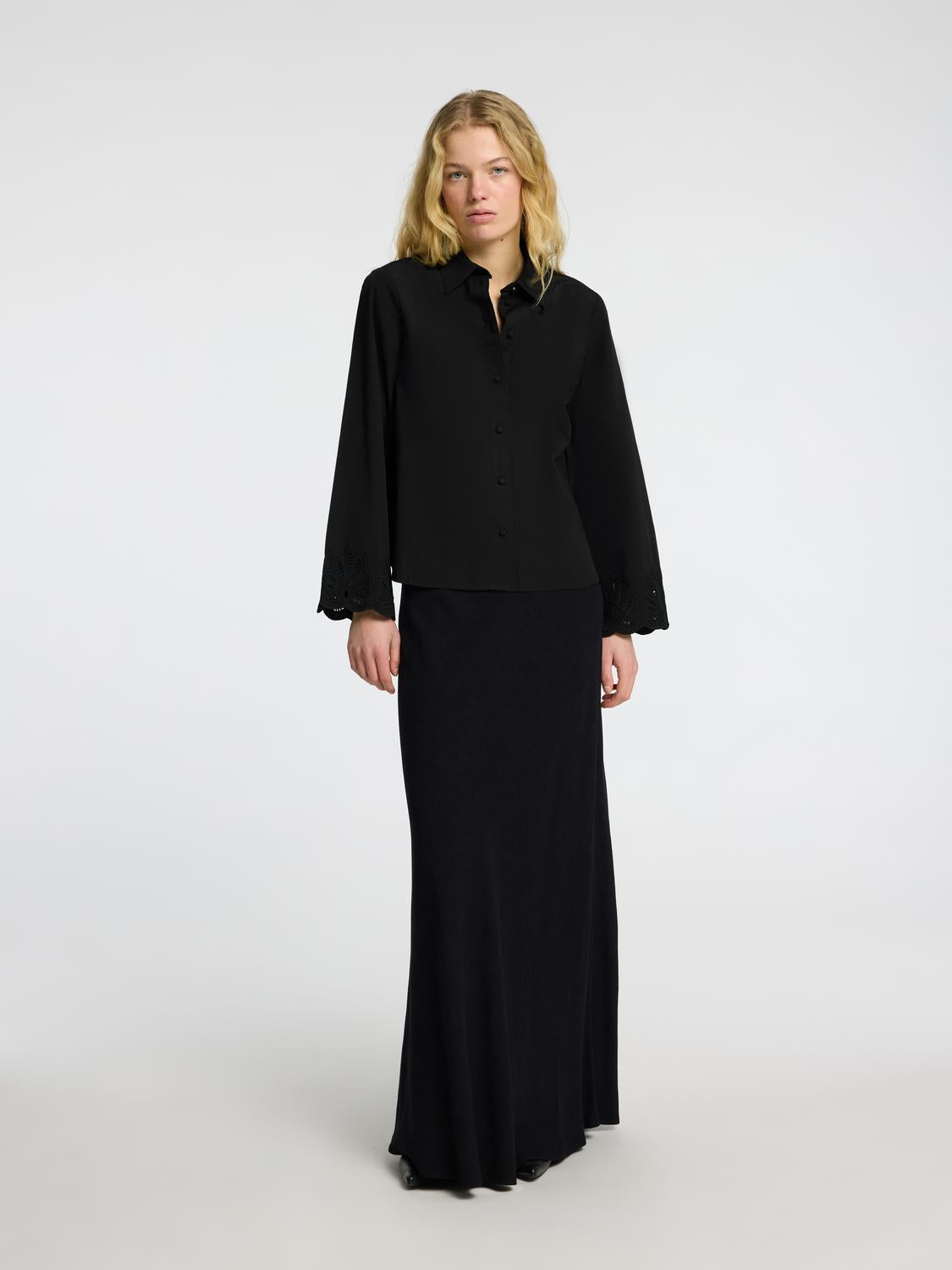 Dahlia LS Skjorte - Sort/ Black
