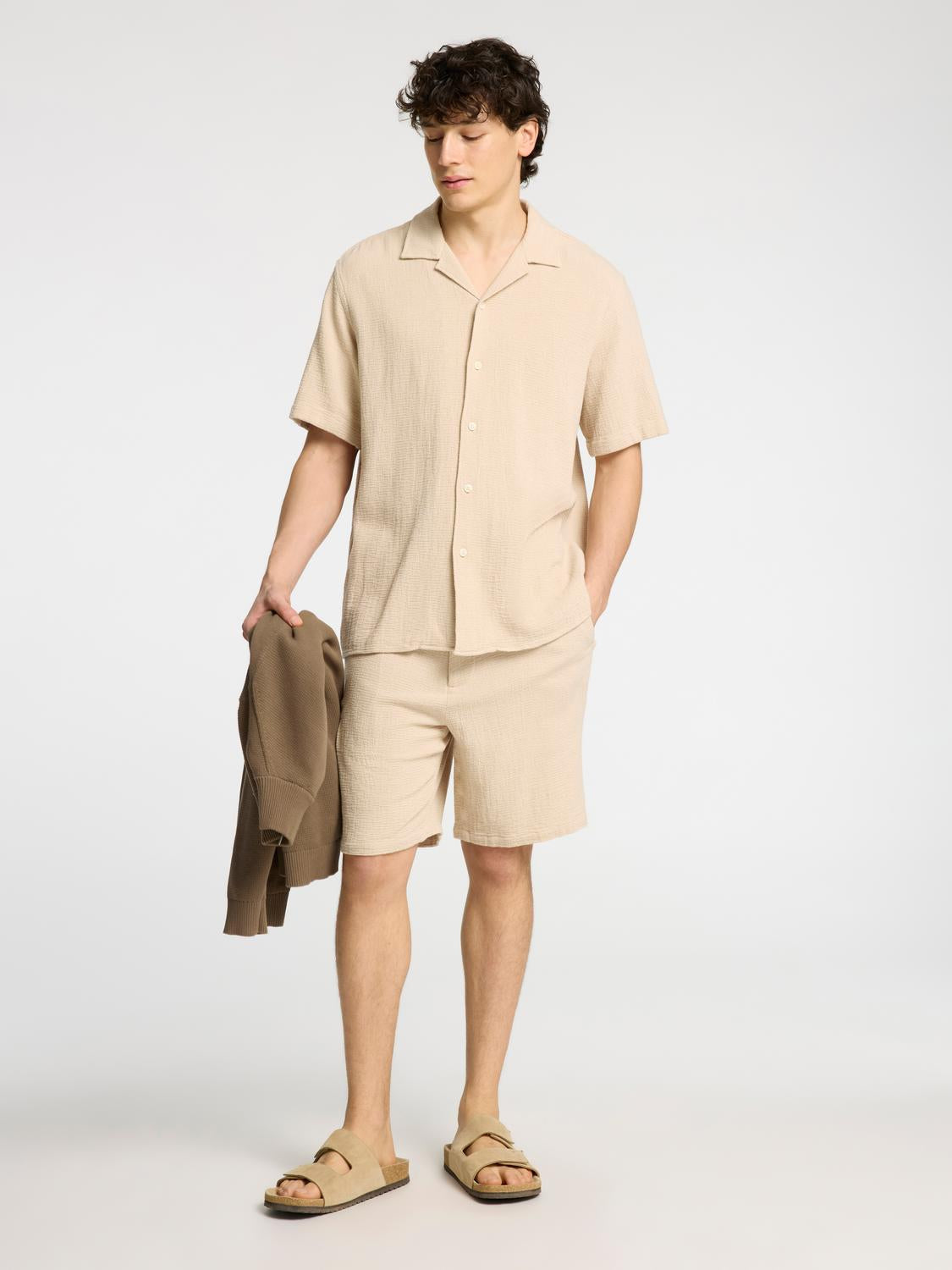 Relax Sal Skjorte - Beige/ Oatmeal