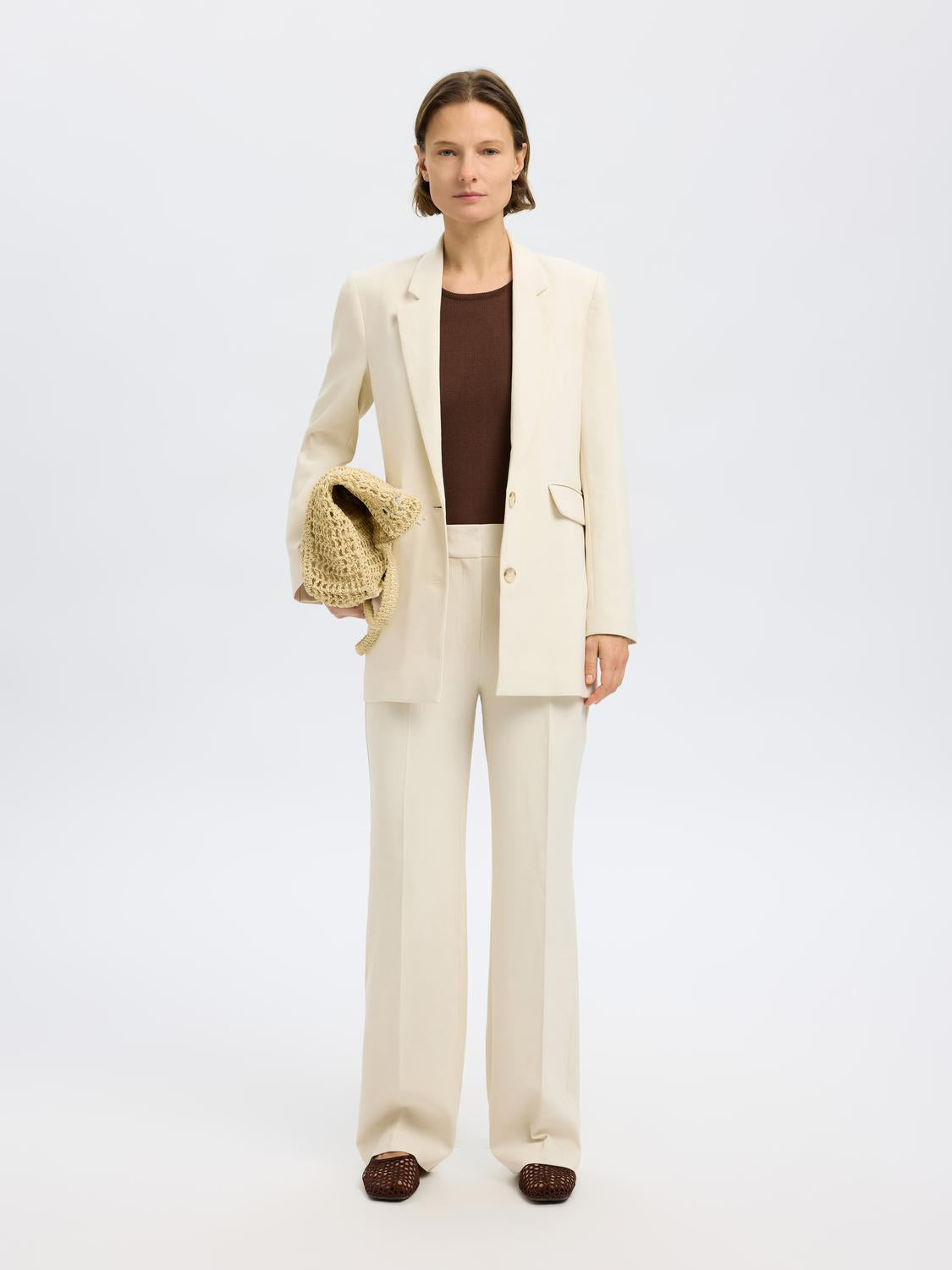 Rita Blazer - Beige/ Birch