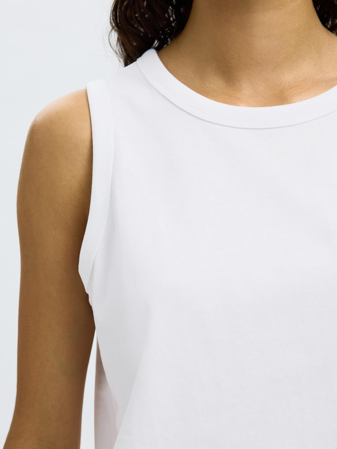 Essential Tank-Top - Hvit/ Bright White