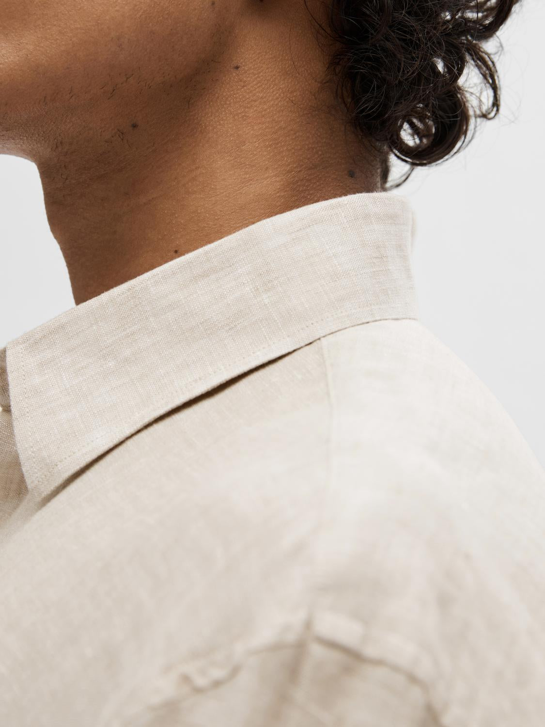 Regular Kylan Skjorte - Beige/ Pure Cashmere