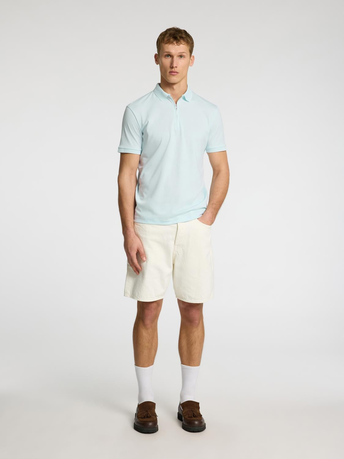 Fave Polo Skjorte - Blå/ Ice Melt