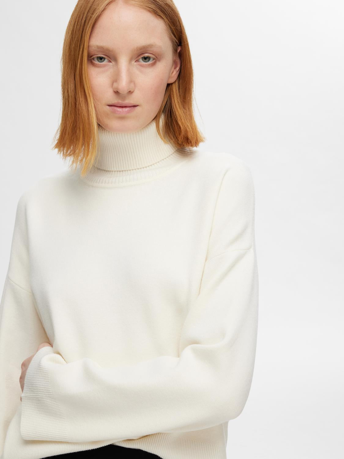 Kamma Strikket Genser - Beige/ Birch