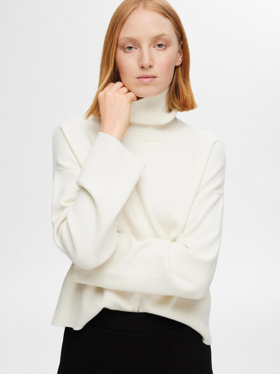 Kamma Strikket Genser - Beige/ Birch