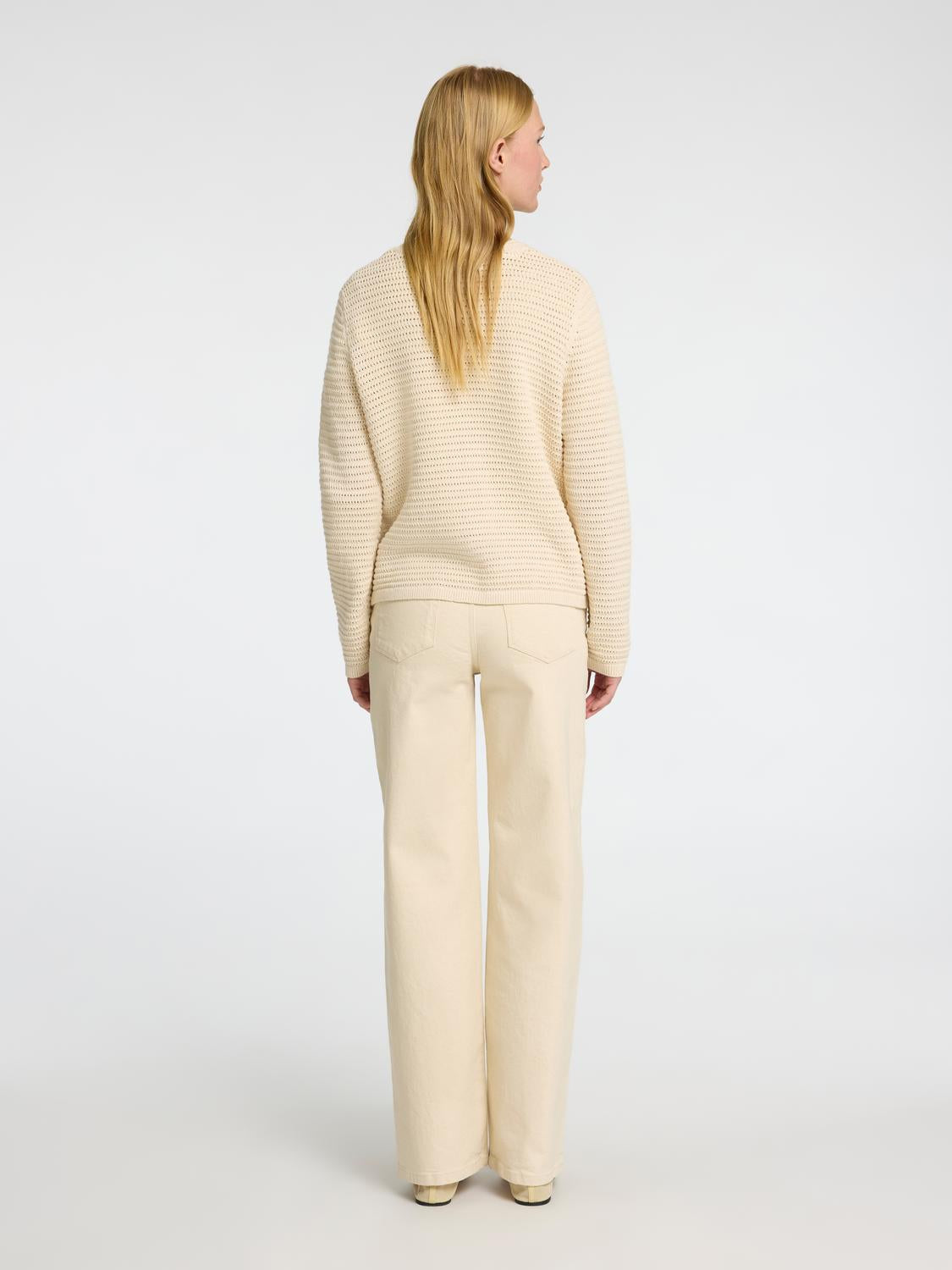 Vinna Strikket Cardigan - Beige/ Birch