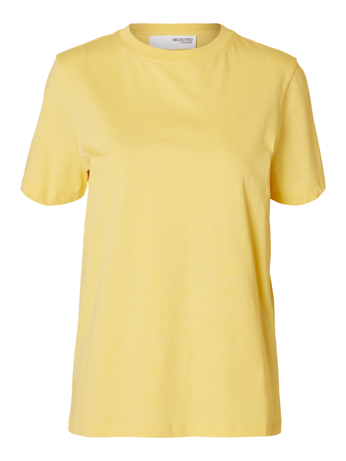 My Essential O-Neck T-Shirt - Gul/ Sundress