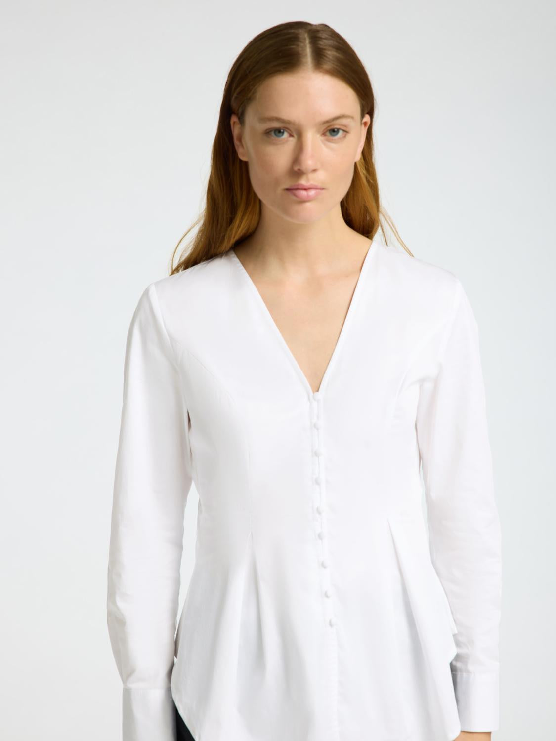Naja Smal Skjorte - Hvit/ Bright White