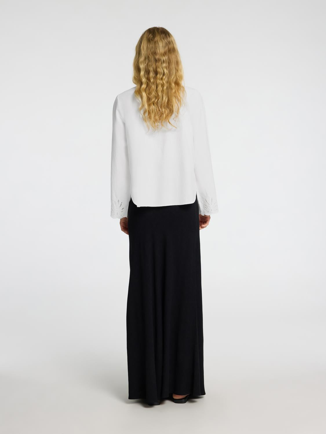Dahlia Lang Arm Skjorte - Hvit/ Bright White