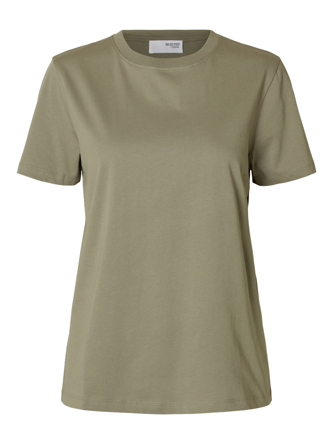 My Essential O-Neck T-Shirt - Grønn/ Vetiver