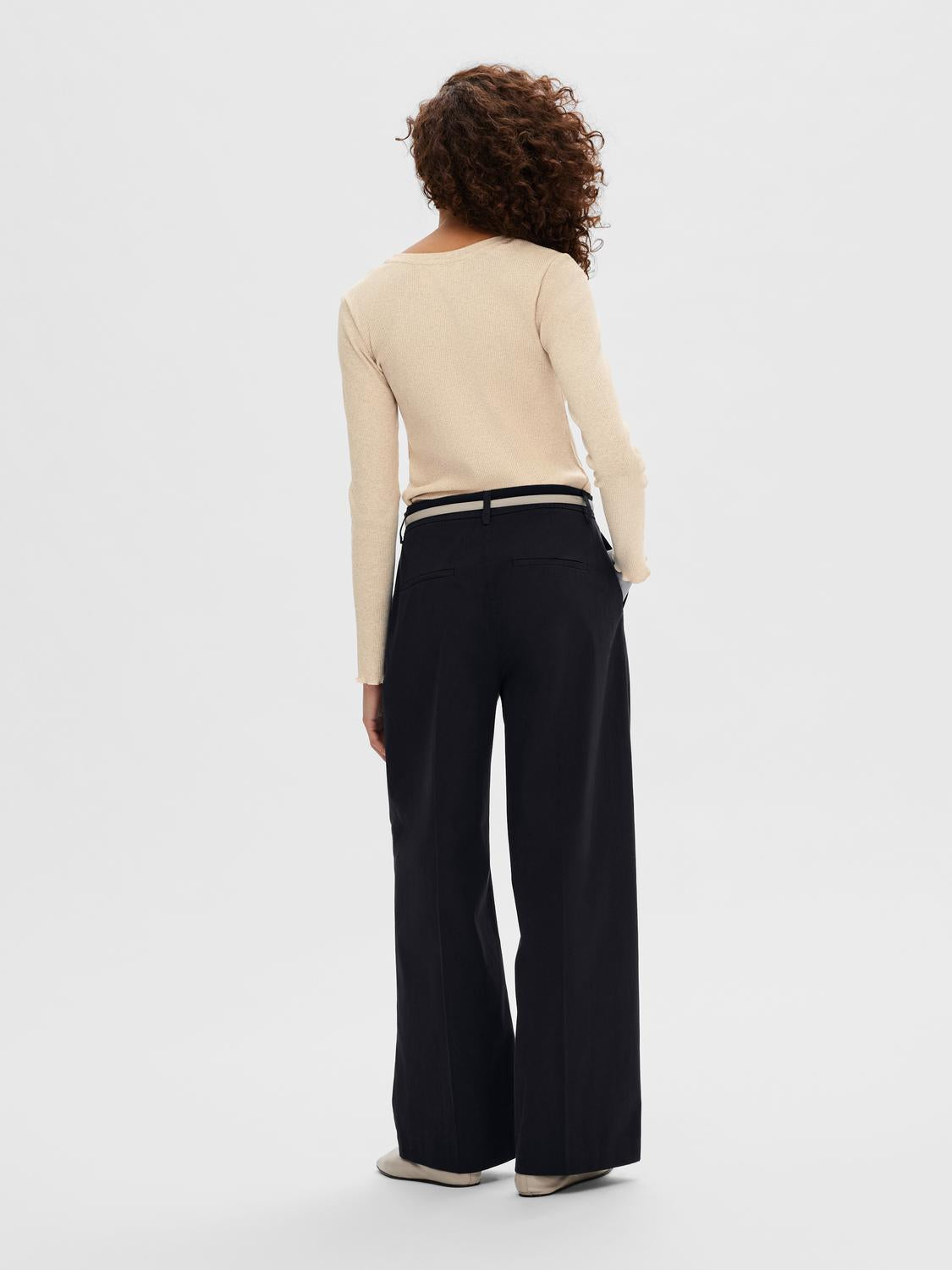 Anna LS T-Skjorte - Beige/ Oatmeal