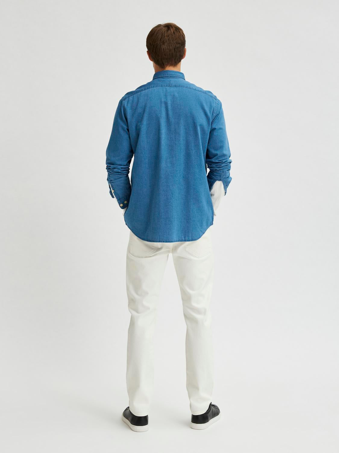 Reg Rick Denim Skjorte - Blå/ Medium Blue Denim