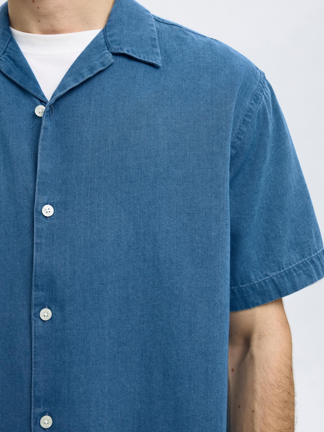 Relax Rick Skjorte - Blå/ Medium Blue Denim