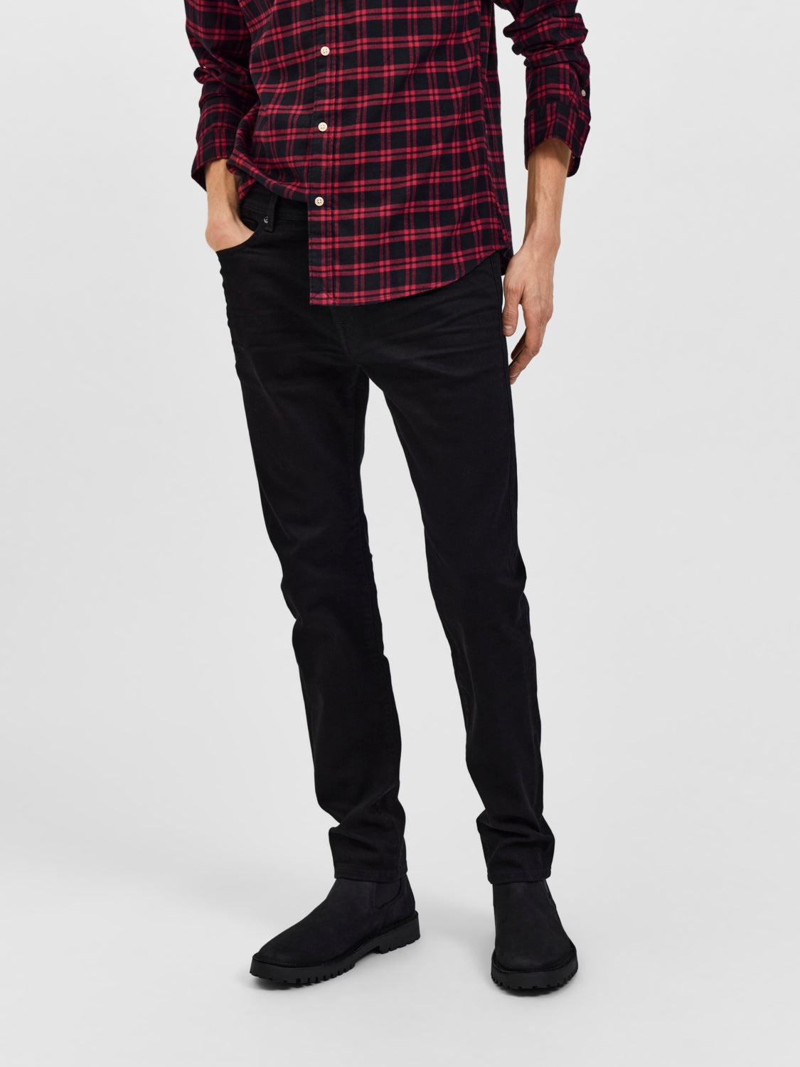 SELECTED HOMME - 175-SLIM Leon 24001 Jeans - Black Denim