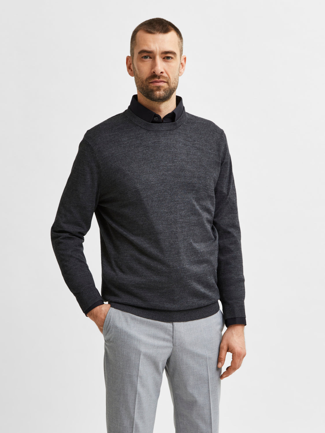 Town ullgenser - Grå/ Medium Grey Melange
