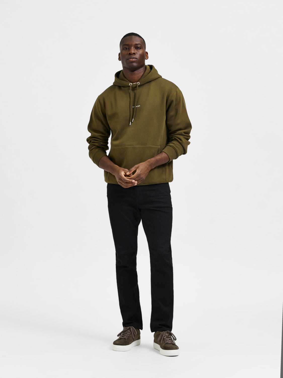 SLH196-STRAIGHTSCOTT Jeans - Black Denim