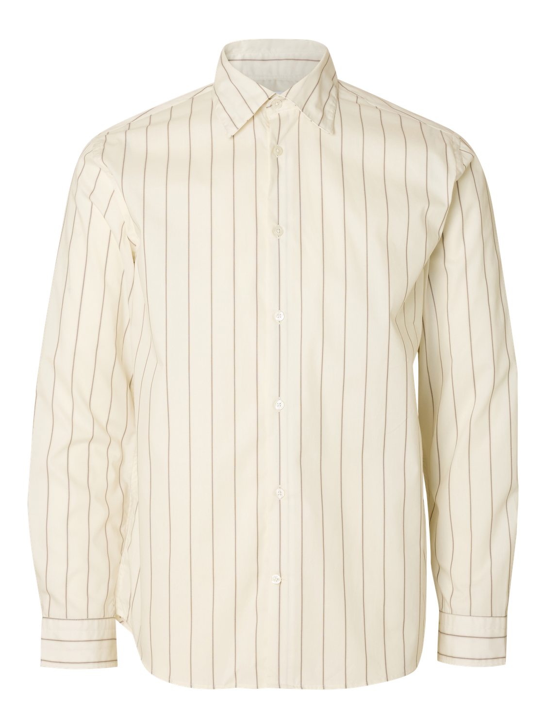 Regular Riley Skjorte - Beige/ Egret