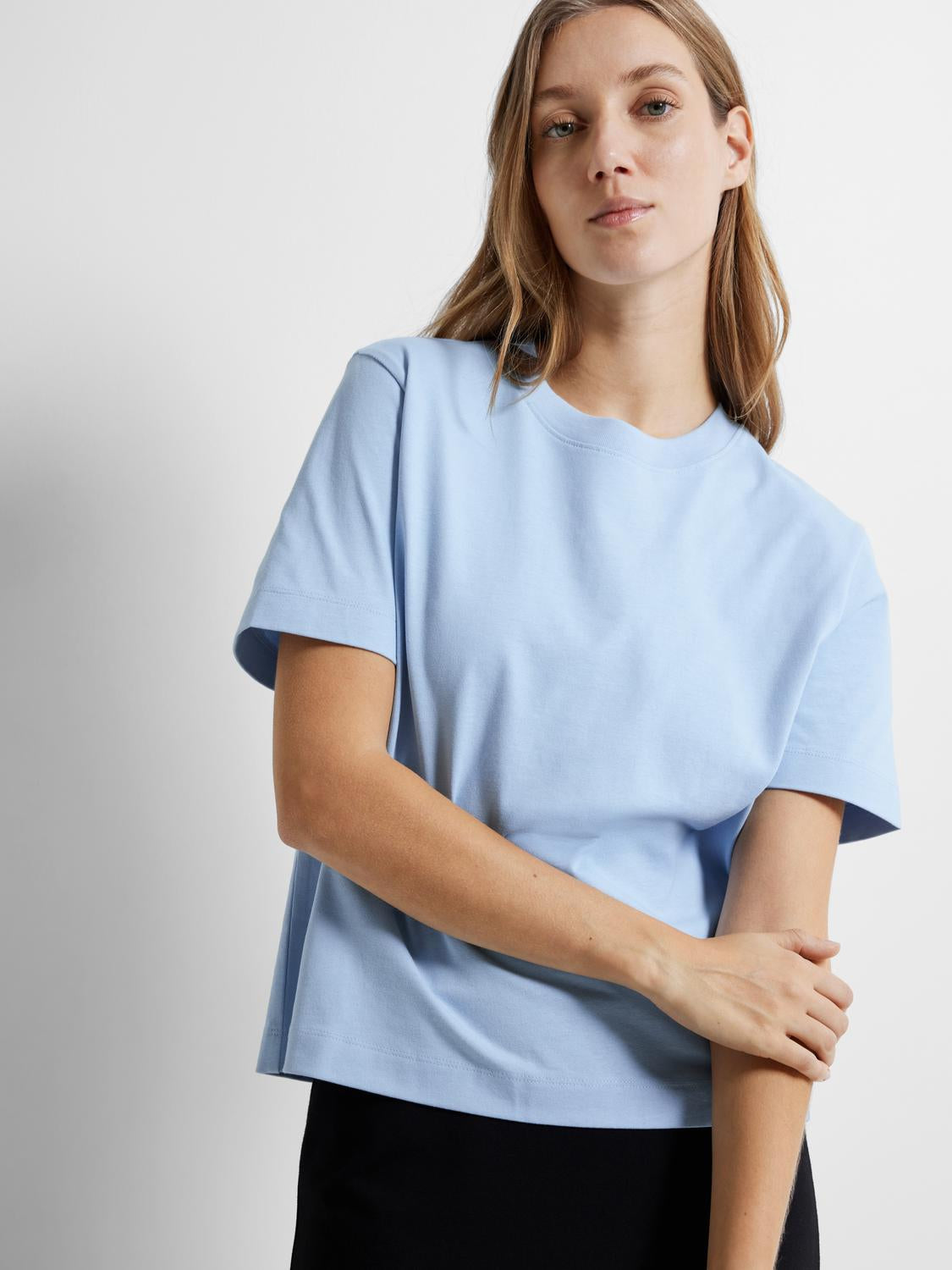Essential Boxy T-Skjorte - Blå/ Cashmere Blue