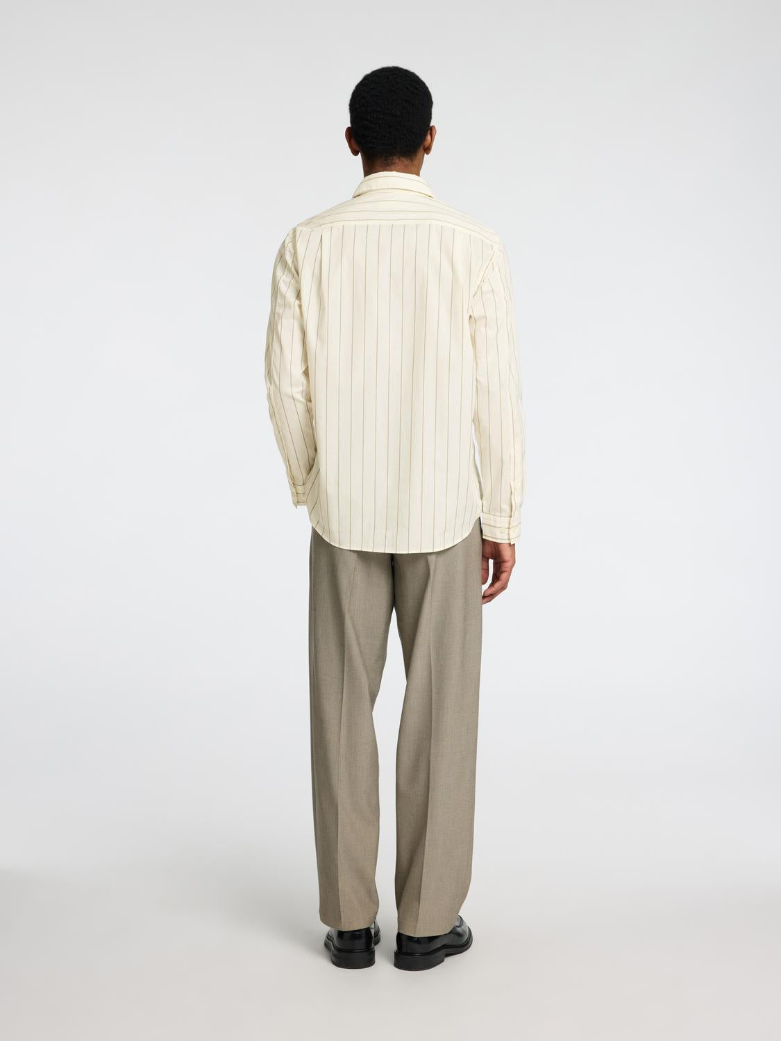 Regular Riley Skjorte - Beige/ Egret