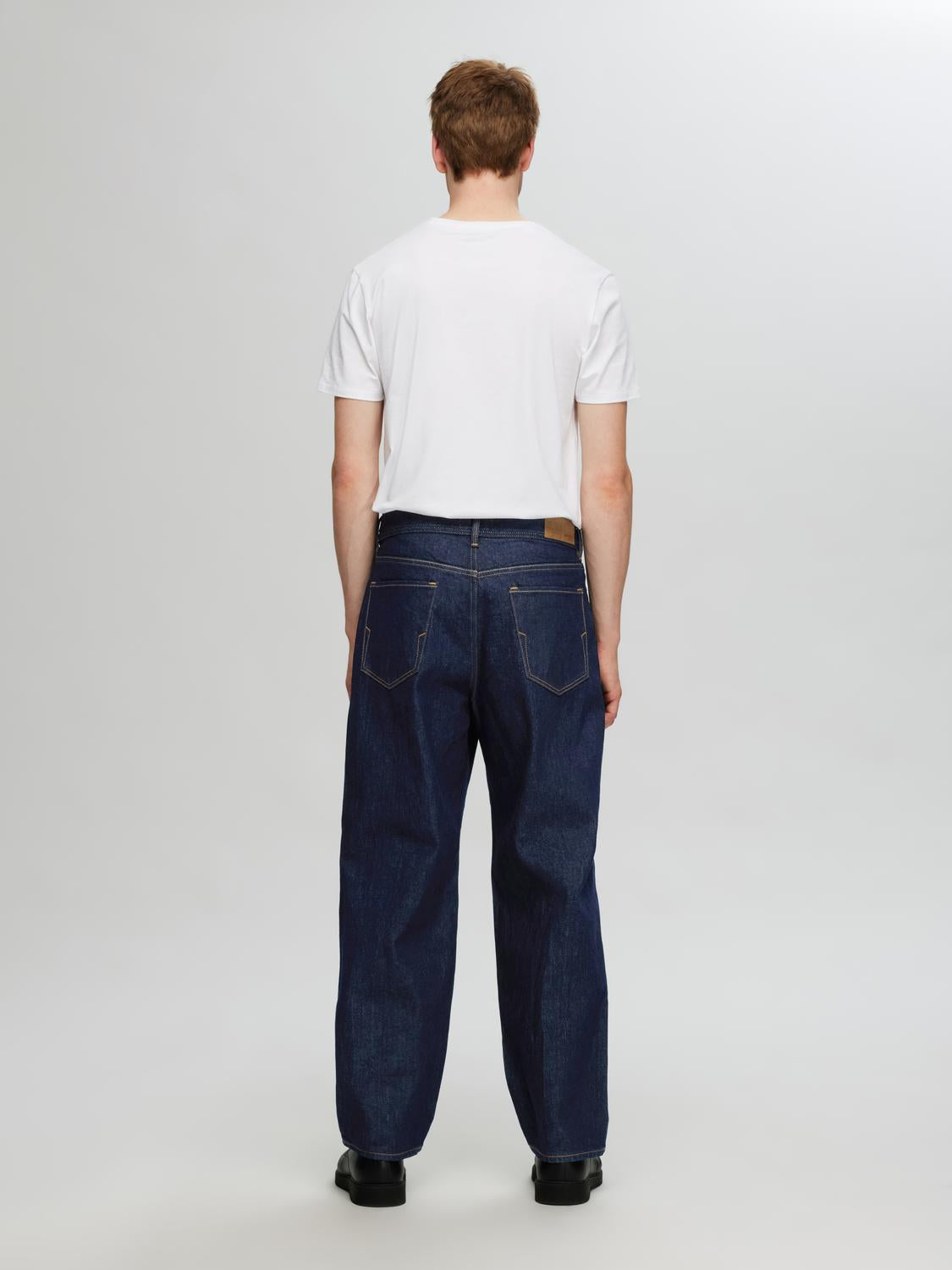 Loose Kobe 3074 Jeans - Blå/ Dark Blue Denim