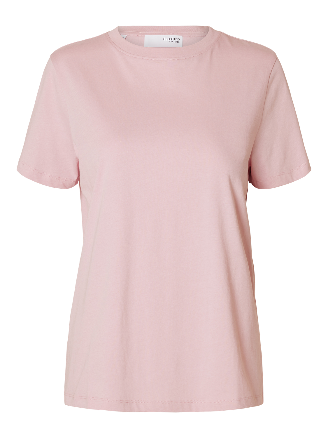 My Essential O-Neck T-Shirt - Rosa/ Bleached Mauve