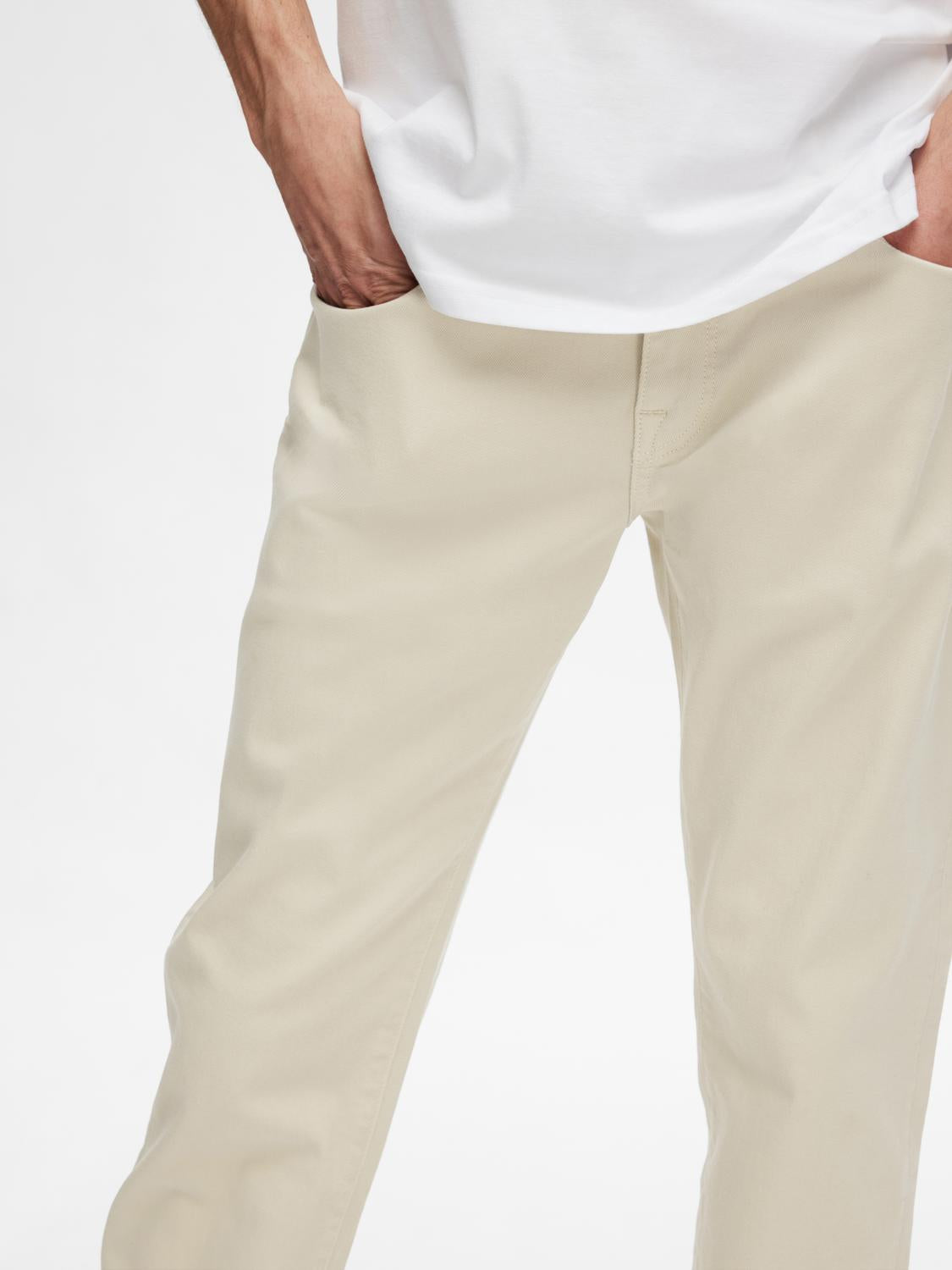 Straight Ben Marlon Jeans - Beige/ Oatmeal