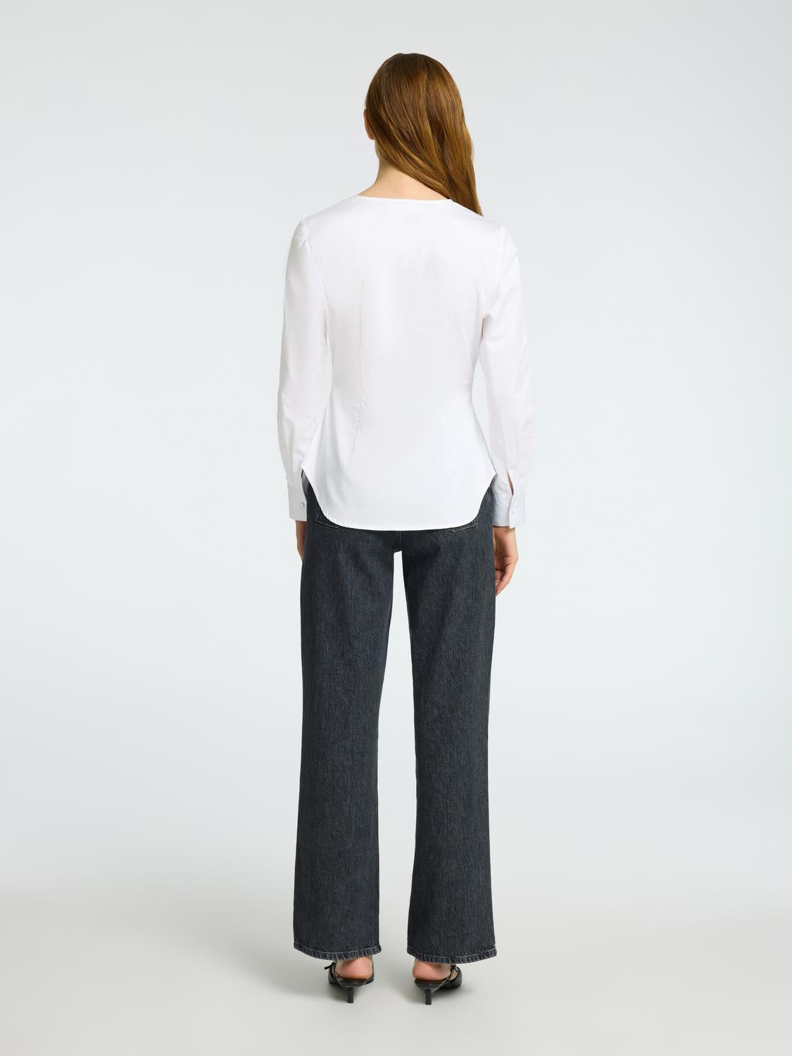 Naja Smal Skjorte - Hvit/ Bright White