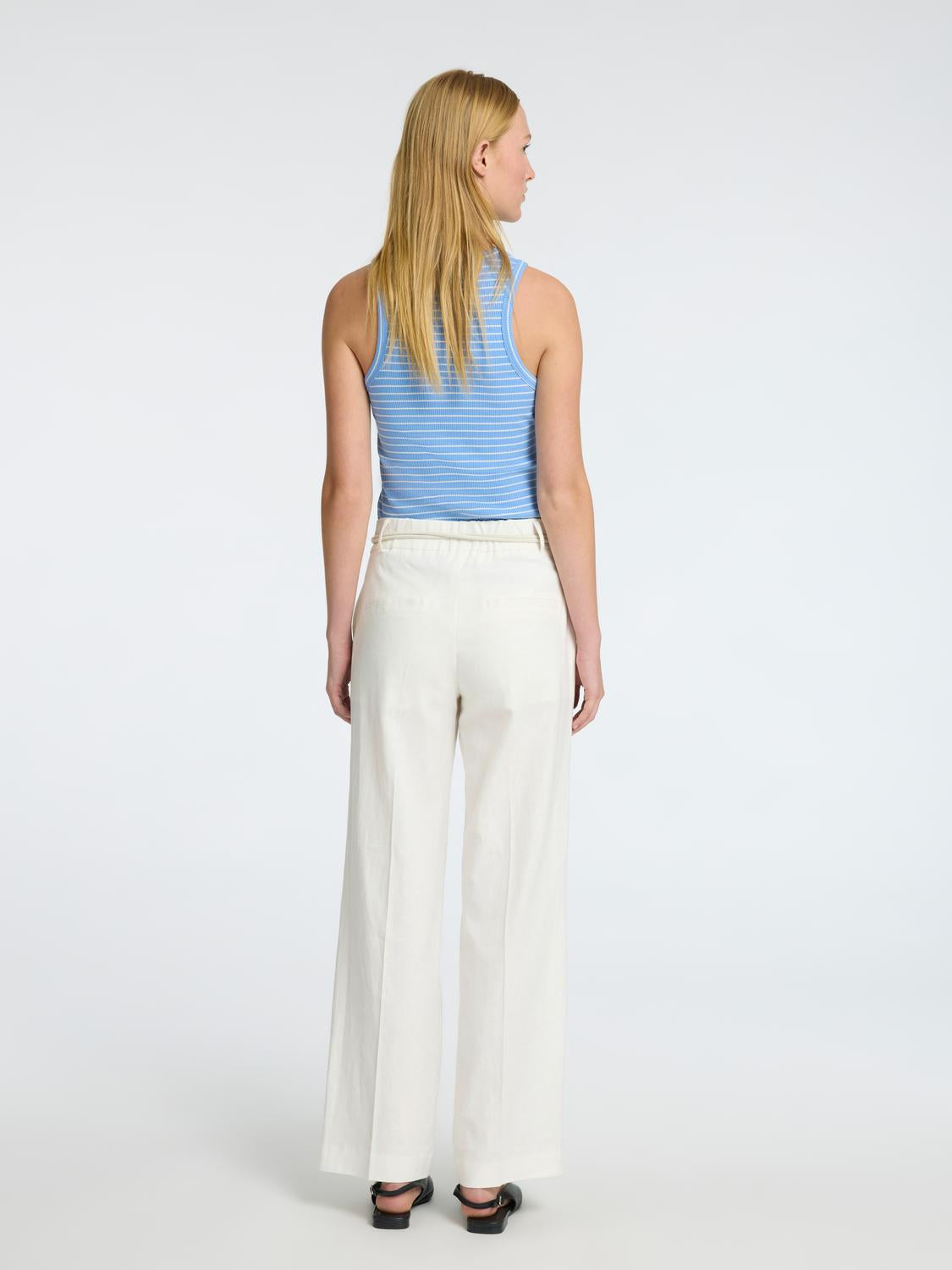 Tania Rita Dress Bukser - Hvit/ Bright White