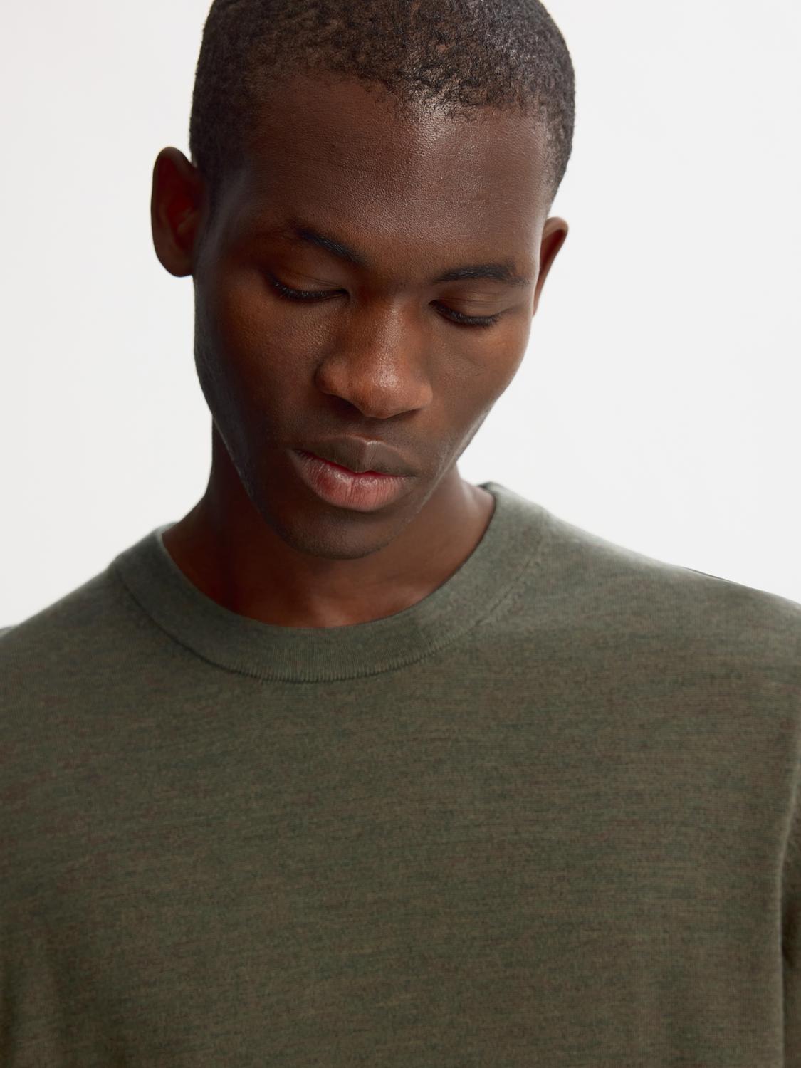 Tray Merino Crew-neck Genser - Grønn/ Forest Night